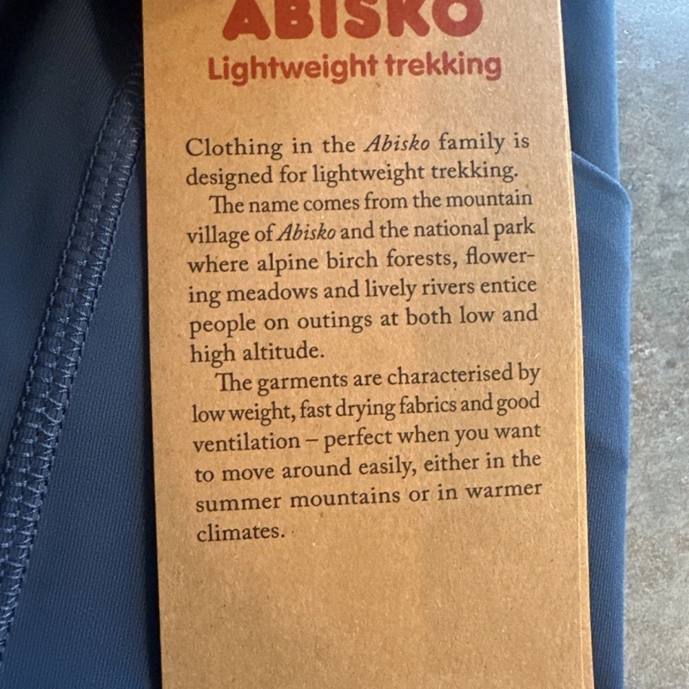 NWT Fjallraven Women's Abisko Tights 84773 Trekking Indigo Blue Size Medium NWT - Picture 7 of 9